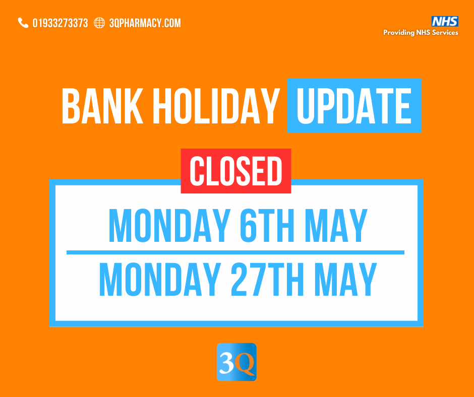 May bank holiday closures